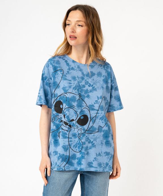 Tee-shirt manches courtes à motif Stitch femme - Disney vue2 - LILO & STITCH - GEMO
