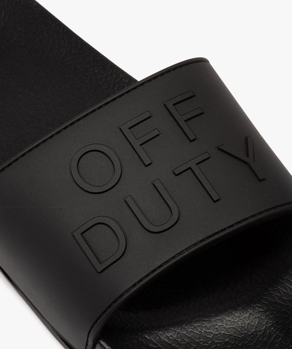 Mules de piscine homme unies « off duty » vue6 - GEMO (PLAGE) - GEMO