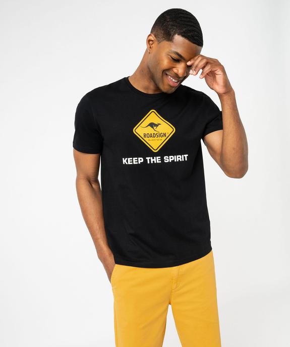 Tee-shirt manches courtes imprimé homme - Roadsign vue1 - ROADSIGN D - GEMO
