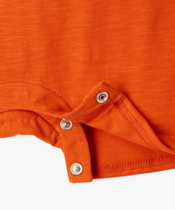 Combishort avec inscription bébé garçon vue3 - GEMO(BEBE DEBT) - GEMO