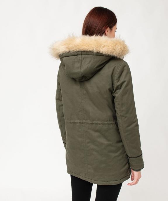 Parka à capuche et doublure chaude femme vue3 - GEMO(FEMME PAP) - GEMO