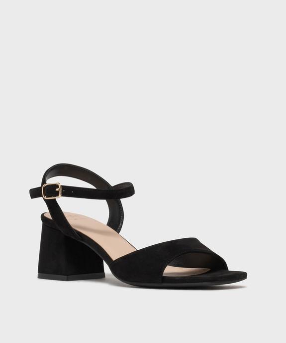 Sandales à talon toucher velours femme - Valentina Baldano vue2 - VALENTINA BALDA - GEMO