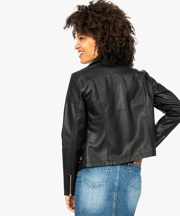 Blouson en similicuir vue3 - GEMO(FEMME PAP) - GEMO