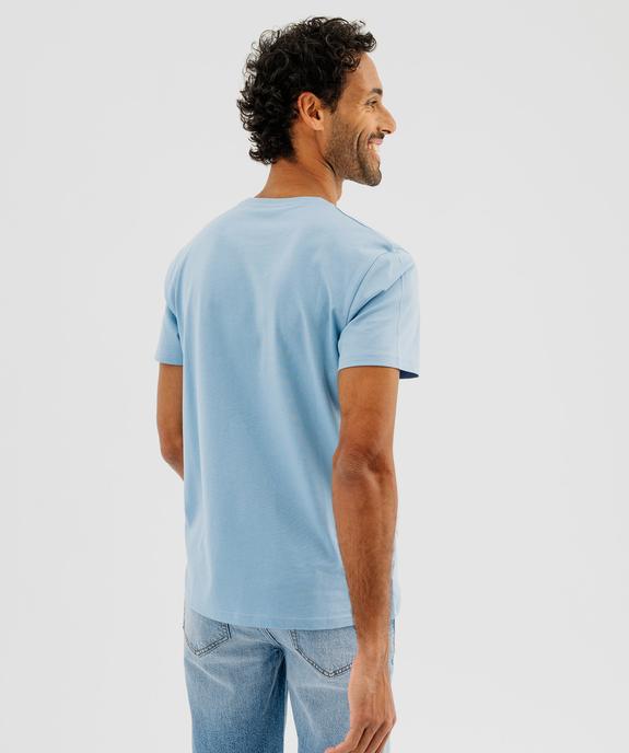 Tee-shirt à manches courtes et col rond homme vue3 - GEMO 4G HOMME - GEMO