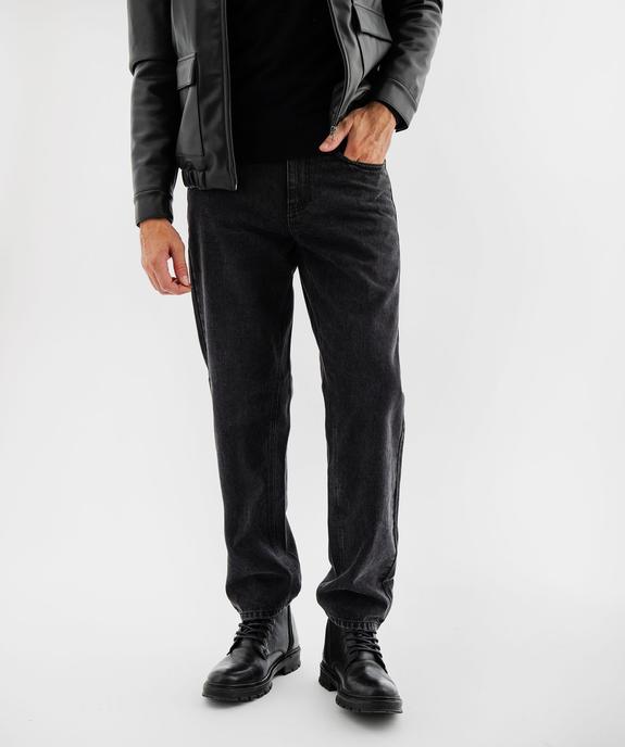 Jean loose en denim 100% coton homme vue1 - GEMO 4G HOMME - GEMO