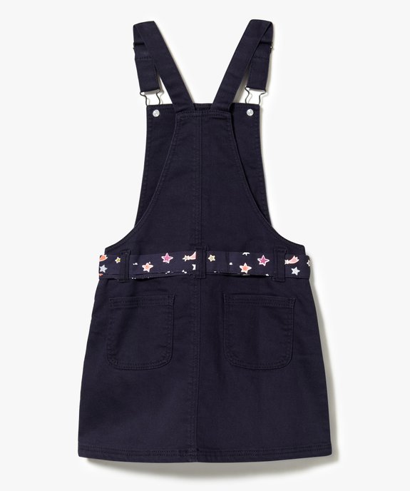Robe salopette avec ceinture foulard vue2 - GEMO (ENFANT) - GEMO