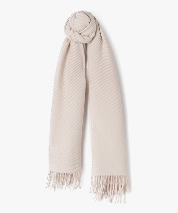 Foulard en maille plissée femme vue1 - GEMO (ACCESS) - GEMO