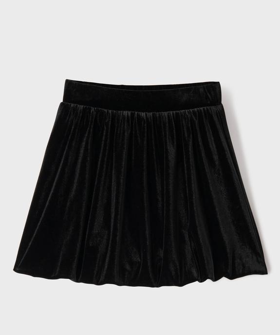 Jupe ballon en velours fille vue1 - GEMO (ENFANT) - GEMO
