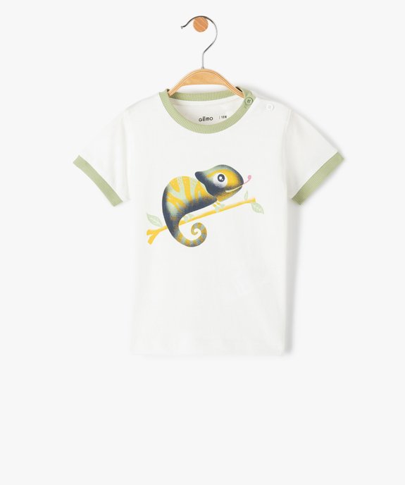 Tee-shirt bébé garçon à motif caméléon vue1 - GEMO(BEBE DEBT) - GEMO