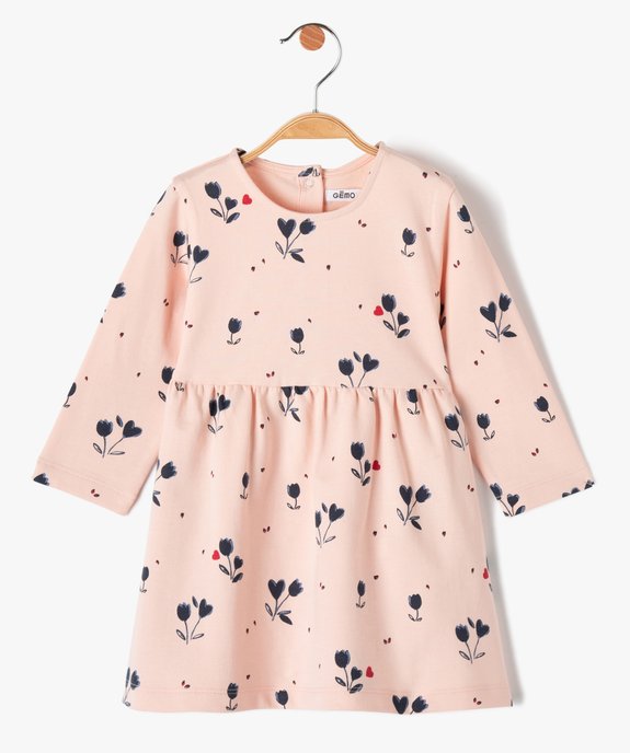 Ensemble bébé fille 2 pièces : robe + gilet vue2 - GEMO(BEBE DEBT) - GEMO