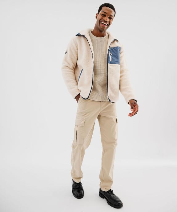 Pull en maille fantaisie à col rond homme vue5 - GEMO (HOMME) - GEMO