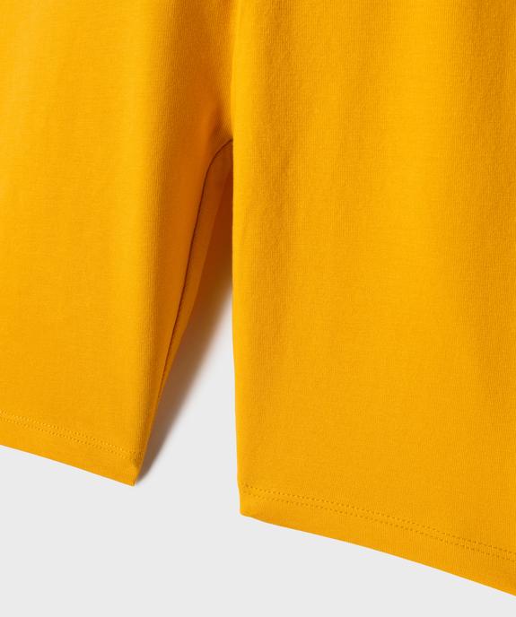 Legging court cycliste uni fille vue8 - GEMO 4G FILLE - GEMO