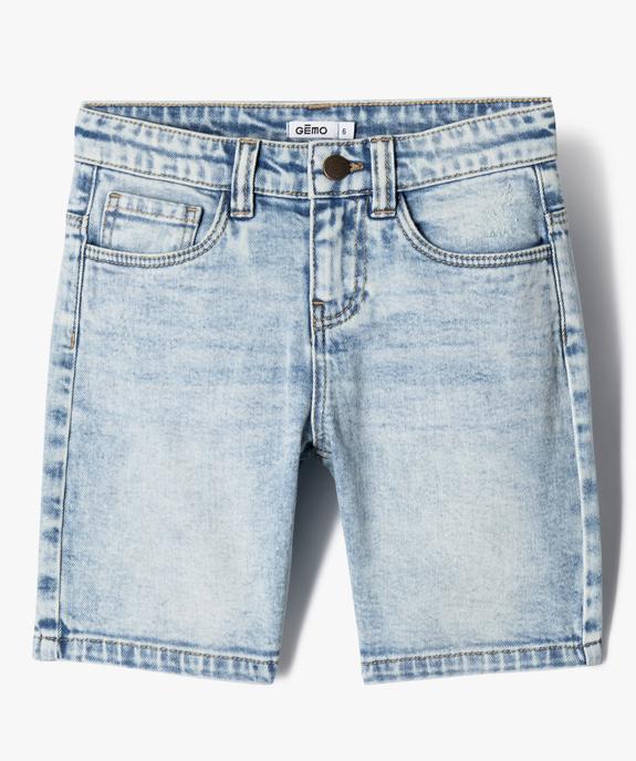 Bermuda en jean stretch coupe Skater garçon vue2 - GEMO (ENFANT) - GEMO