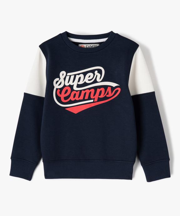 Sweat bicolore avec inscription XXL garçon - Camps United vue1 - CAMPS UNITED - GEMO