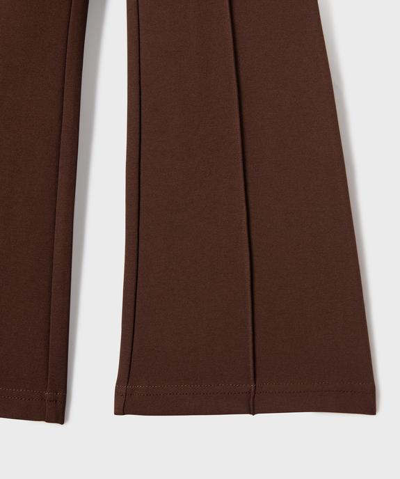 Pantalon en maille coupe flare fille vue2 - GEMO 4G FILLE - GEMO