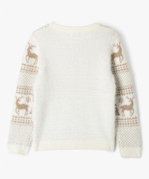 Pull de Noël à motifs scintillants fille vue4 - GEMO (ENFANT) - GEMO