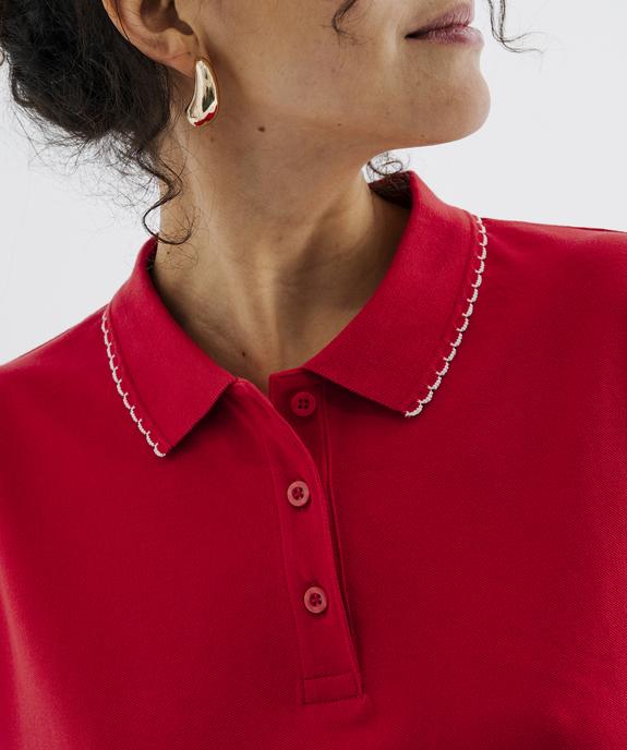 Polo manches courtes coupe large feme vue2 - GEMO 4G FEMME - GEMO