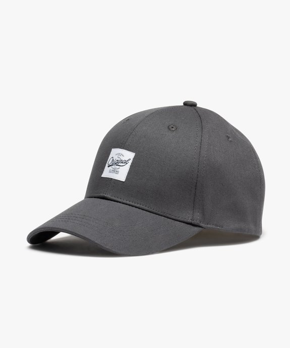 Casquette baseball en toile de coton unie homme vue1 - GEMO 4G HOMME - GEMO