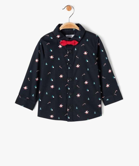 Chemise à manches longues spécial Noël bébé garçon vue2 - GEMO(BEBE DEBT) - GEMO