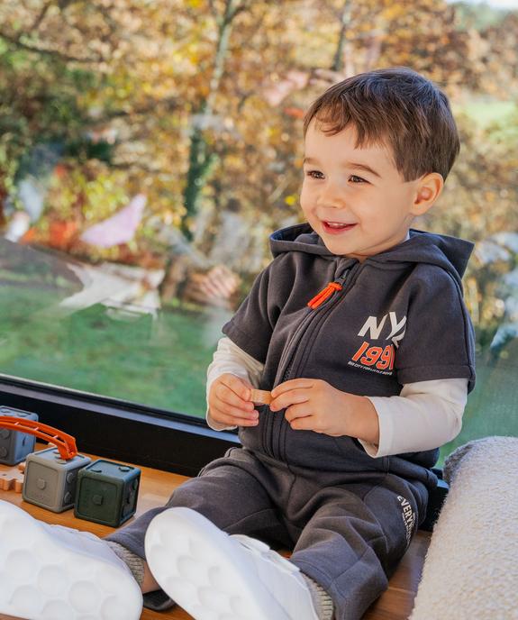 Sweat à capuche sans manches bébé garçon vue5 - GEMO 4G BEBE - GEMO