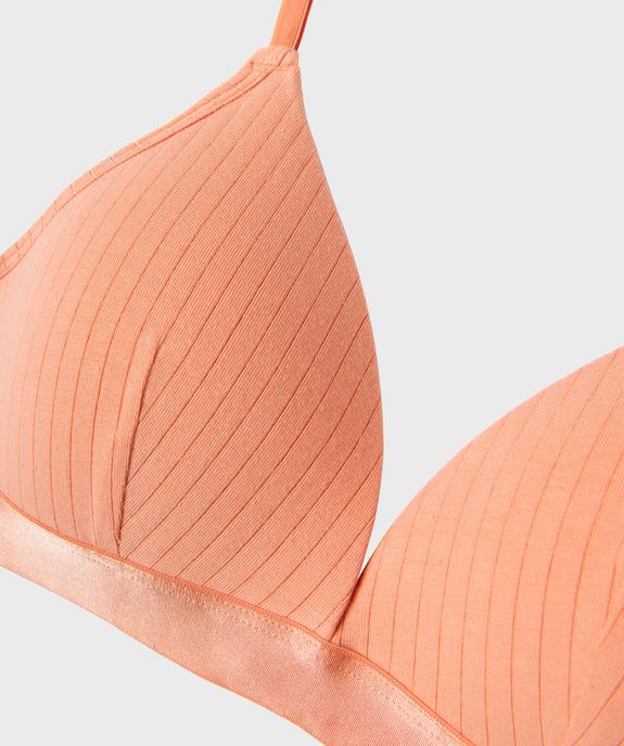 Soutien-gorge triangle à bonnets moussés sans armatures fille vue2 - GEMO 4G FILLE - GEMO