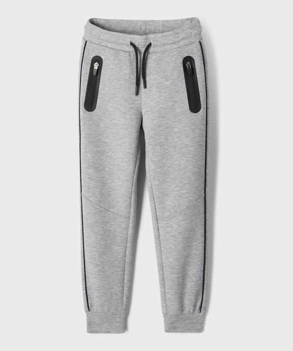 Pantalon de jogging avec poches zippées garçon vue1 - GEMO (ENFANT) - GEMO