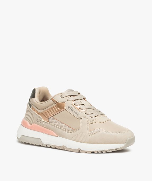 Baskets femme dessus textile et suédine – Ellesse Camberra vue2 - ELLESSE - GEMO