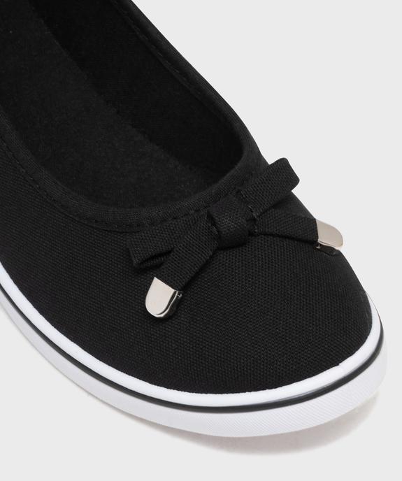 Escarpins femme en toile unis à semelle contrastante vue12 - VALENTINA BALDA - GEMO