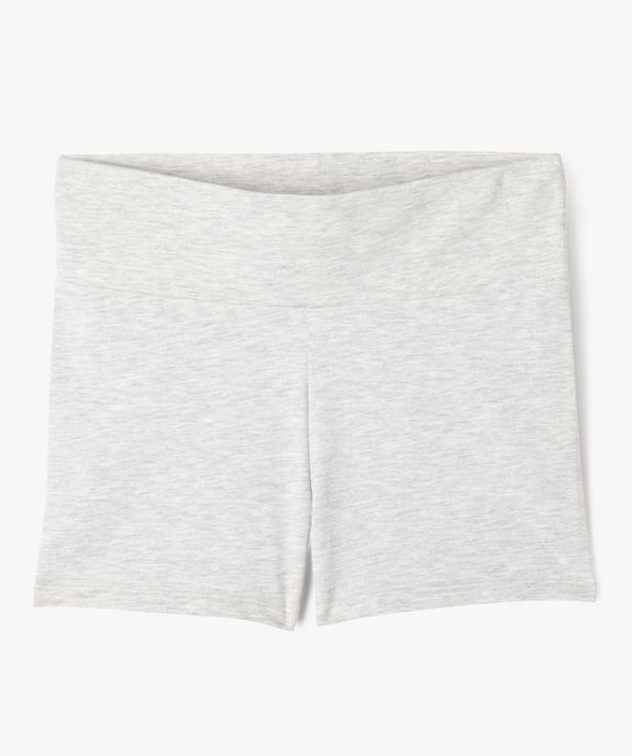 Short en maille avec large taille élastique fille vue1 - GEMO 4G FILLE - GEMO