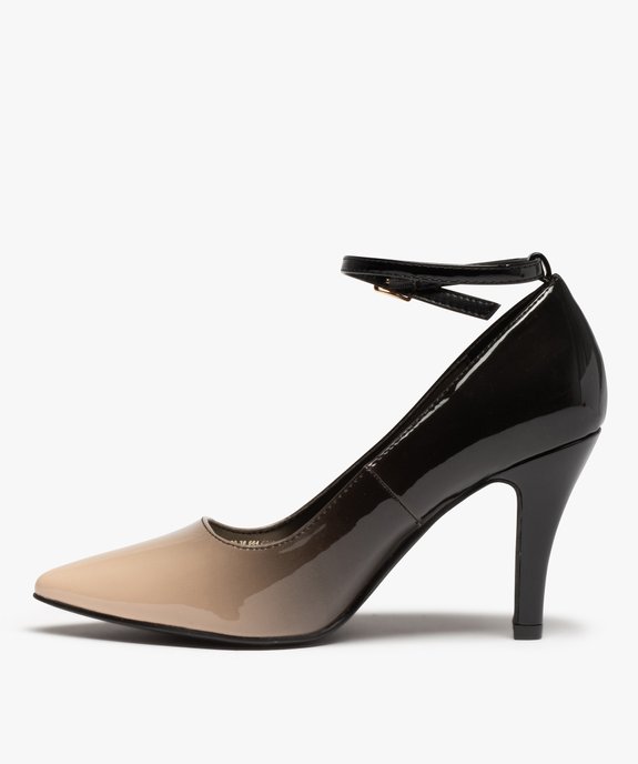 Escarpins femme à talon aiguille dessus verni vue3 - GEMO(URBAIN) - GEMO