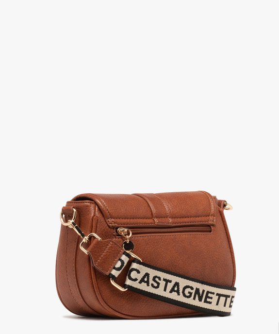 Sac besace avec bandoulières interchangeables femme - LuluCastagnette vue3 - LULU CASTAGNETT - GEMO