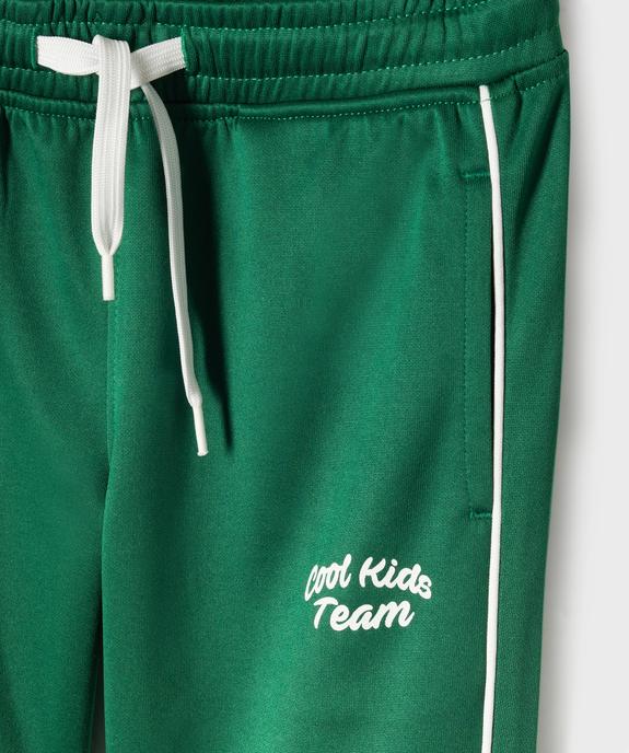 Pantalon de jogging extensible à taille élastiquée garçon vue2 - GEMO (ENFANT) - GEMO