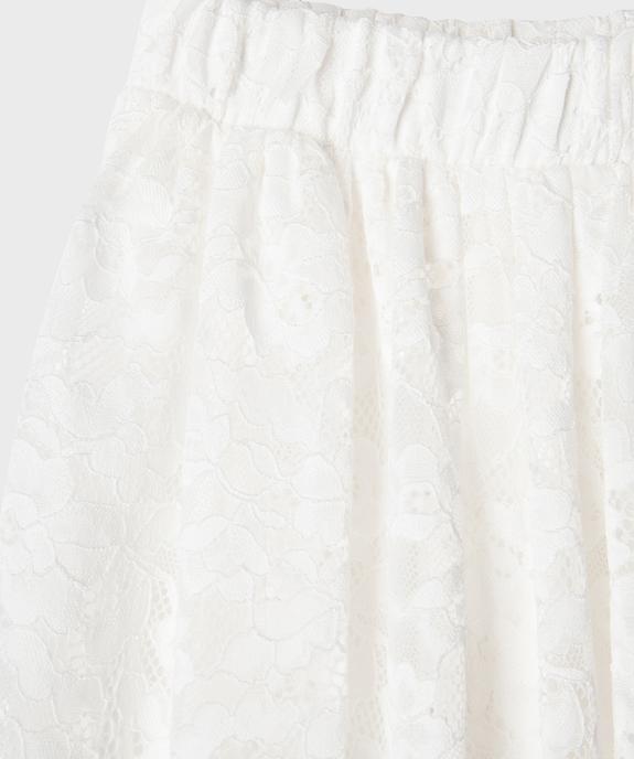 Jupe longue en dentelle à taille élastiquée fille vue3 - GEMO (ENFANT) - GEMO