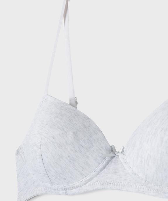 Soutien-gorge avec bonnets paddés fille vue3 - GEMO 4G FILLE - GEMO