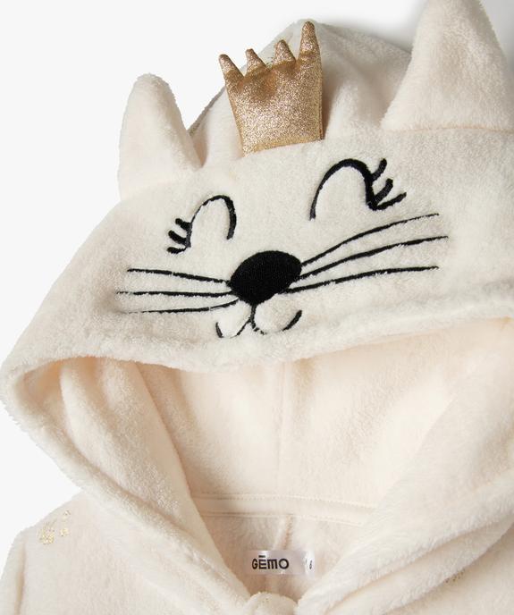 Combinaison d’intérieur fille avec capuche à motif chat vue2 - GEMO (ENFANT) - GEMO