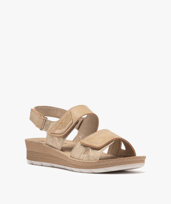 Sandales confort semelle intérieure cuir femme vue2 - G'FLEX - GEMO