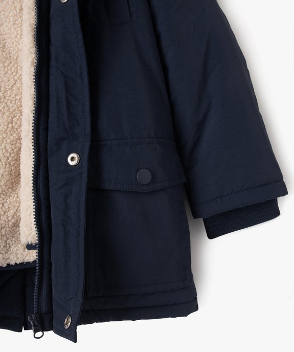 Parka 3 en 1 avec capuche garçon vue4 - GEMO 4G GARCON - GEMO