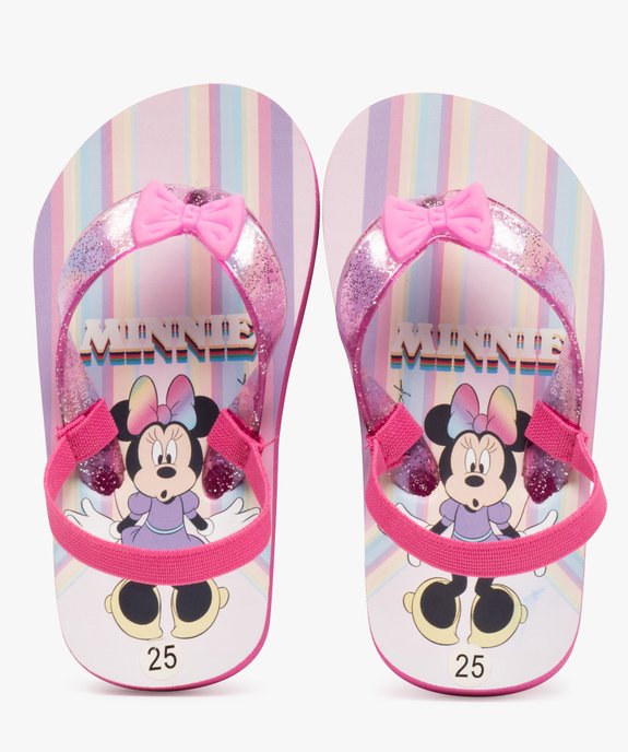 Tongs fille à brides pailletées et nœud décoratif - Minnie vue1 - MINNIE - GEMO