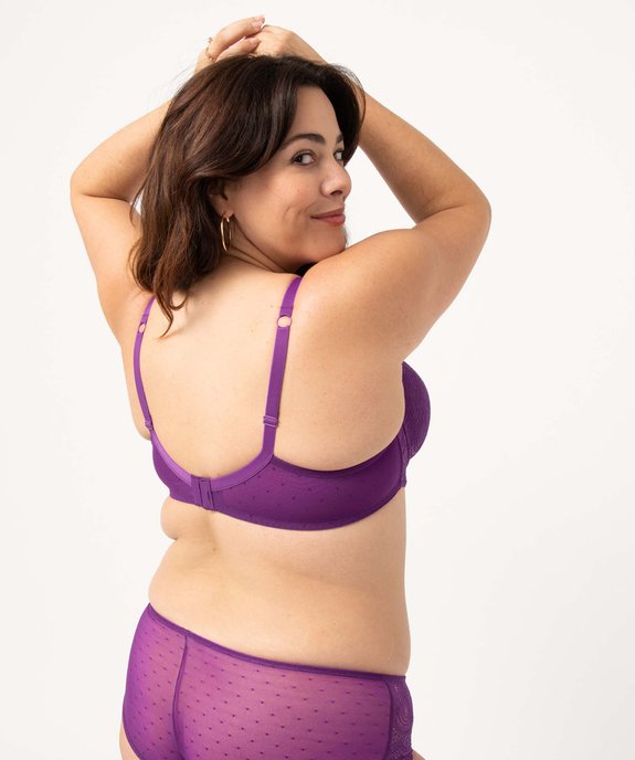 Soutien-gorge grande taille à armatures et coques fines  vue2 - GEMO(HOMWR FEM) - GEMO