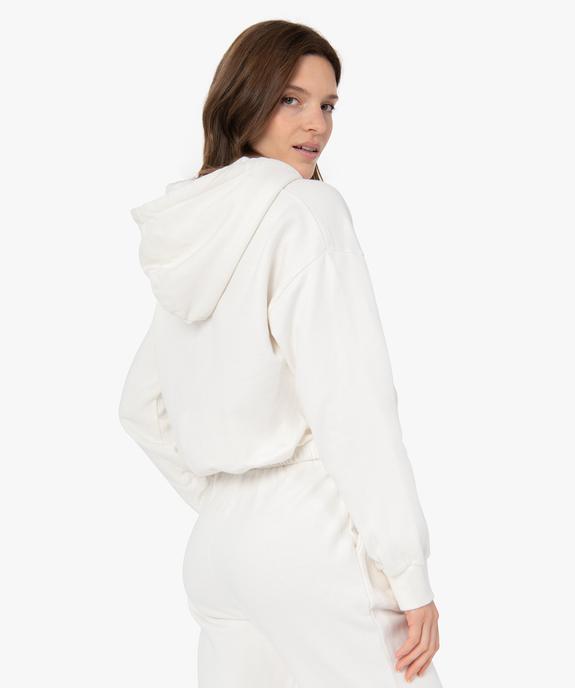 Sweat femme court à capuche – Camps United vue3 - CAMPS UNITED - GEMO