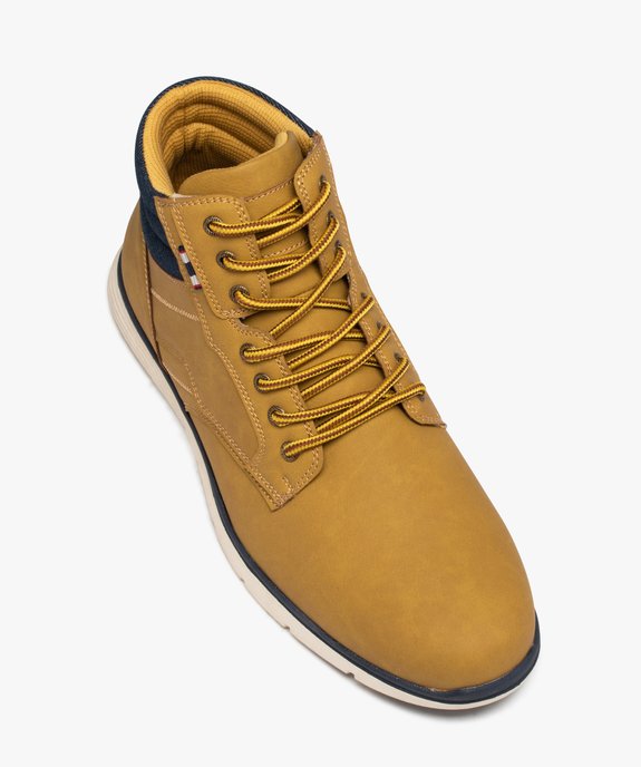 Baskets homme mid-cut avec col rembourré style denim vue5 - GEMO (CASUAL) - GEMO