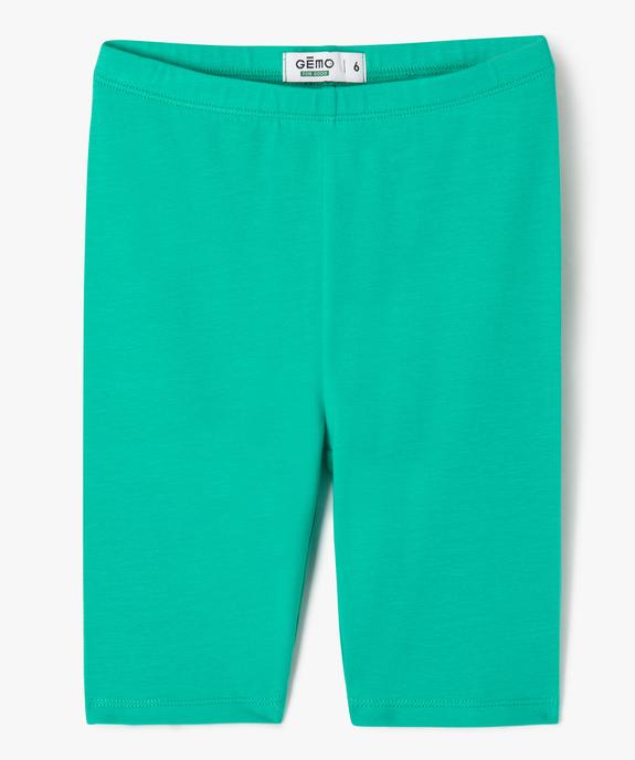 Legging court cycliste uni fille vue1 - GEMO 4G FILLE - GEMO