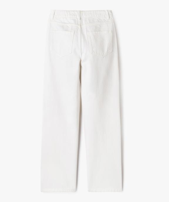 Jean large taille haute fille vue3 - GEMO 4G FILLE - GEMO