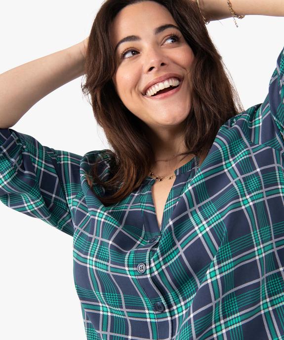 Blouse femme grande taille imprimée à manches 3/4 vue2 - GEMO (G TAILLE) - GEMO