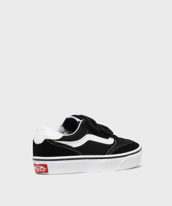 Baskets basses à scratch en toile et suédine fille - Vans vue4 - VANS - GEMO