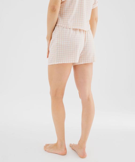 Short de pyjama ample et fluide femme vue3 - GEMO 4G FEMME - GEMO