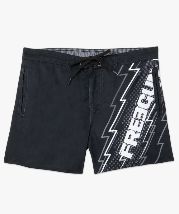 Short de bain homme avec inscription - Freegun vue4 - FREEGUN - GEMO