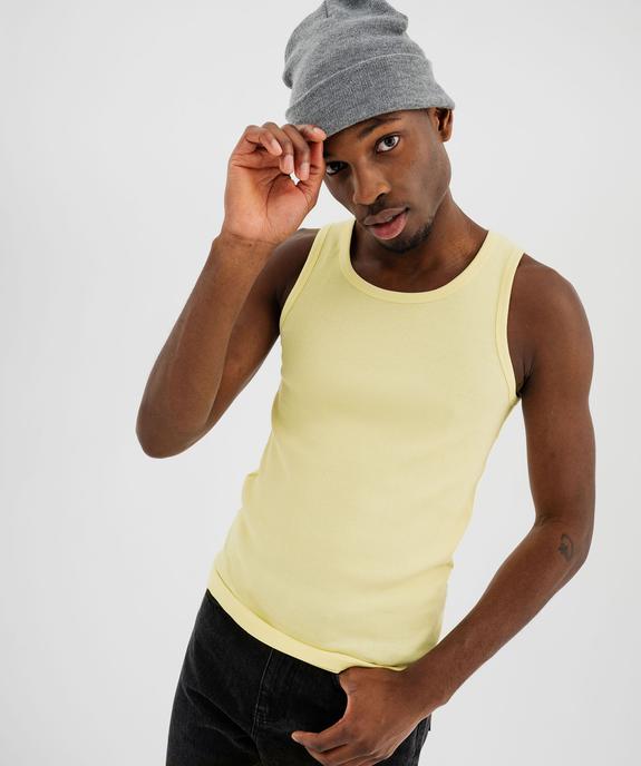 Débardeur en maille côtelée homme vue2 - GEMO 4G HOMME - GEMO