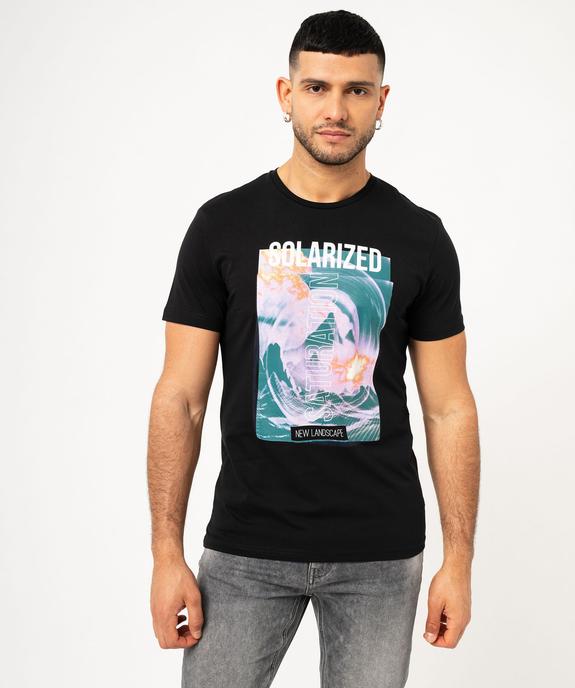 Tee-shirt manches courtes imprimé homme vue1 - GEMO (HOMME) - GEMO