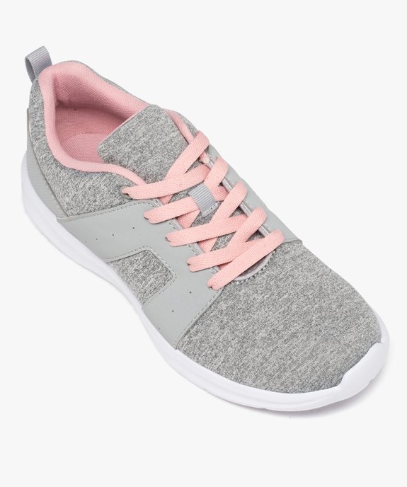 Baskets running en textile uni extralégères femme vue5 - GEMO (SPORTSWR) - GEMO